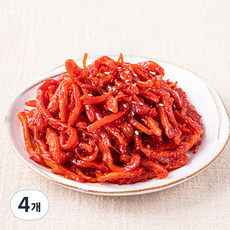 진미 오징어 양념볶음, 300g, 4개