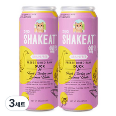 쉨잇 전연령용 캣 북어 동결건조 사료 2p, 오리, 185g, 3세트