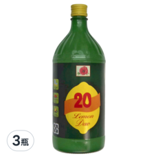 紅花牌 檸檬果露，960毫升, 960ml, 3瓶