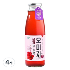 자연원 문경 무 농약 오미자로 만든 차, 4개, 980ml