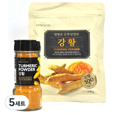 성진 강황 가루 병 50g + 지퍼형 100g 세트, 5세트