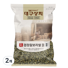 대구상회 국내산 검정 찰보리쌀, 1kg, 2개