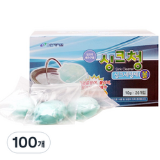 그린케미컬 싱크청 세정제 볼, 10g, 100개