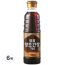 샘표 양조간장 701, 500ml, 6개