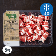 호주산 우삼겹 바로구이 대패 (냉동), 5팩, 500g