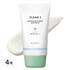 제이숲 클린제이 어성초 수분 선크림 SPF50+ PA++++, 60ml, 4개