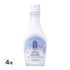 스킨푸드 밀크 쉐이크 포인트 메이크업 리무버, 160ml, 4개