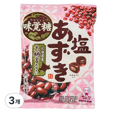 유하미카쿠토 시오 아주끼 팥 캔디, 105g, 3개