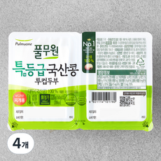 풀무원 국내산 투컵두부 찌개용, 320g, 4개
