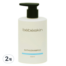 베베스킨 유아용 비건 바스 앤 샴푸 330ml, 2개