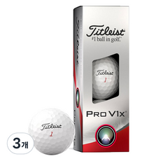 타이틀리스트 PRO V1X 골프공 4피스, 화이트, 3개입, 3개 - v1x