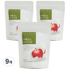 올가 과일퐁당 요거트스낵 16g, 사과, 9개