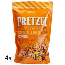 미니 프레첼 체다치즈맛, 300g, 4개