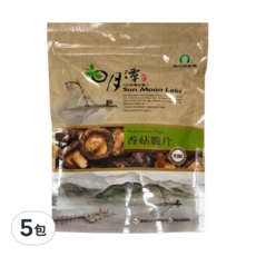 魚池鄉農會 香菇脆片, 通過SGS檢驗合格 無添加防腐劑 純素可用 夾鏈袋設計, 90g, 5包