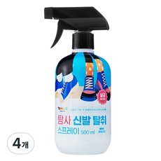 Tamsaa 鞋子噴霧型除臭劑 寶寶爽身粉香, 4個, 500ml