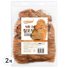 해맑은푸드 직화구운 참오징어, 2개, 400g