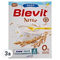 Blevit 貝樂維 初階米精, 適合4個月以上寶寶, 無麩質, 225g, 3盒