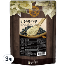 컬러푸드 국산 검은콩가루, 3개, 500g