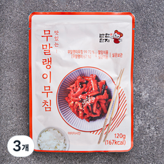 반찬단지 무말랭이 무침, 120g, 3개