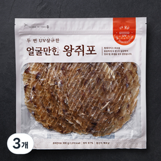 선홍수산식품 두번 UV 살균한 얼굴만한 왕쥐포, 300g, 3개