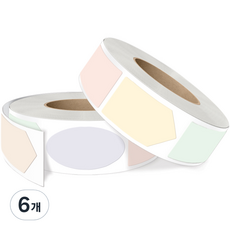 01Seal迷你多邊形便條貼紙捲 52*28mm, 6個, 混色