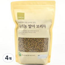 올가홀푸드 우리땅에서 자란 보리로 만든 유기농 발아 보리차, 500g, 1개입, 4개