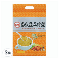 台糖 南瓜蔬菜珍穀, 素食, 22公克 x 12包, 264g, 3袋