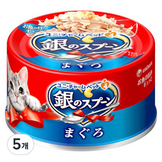 유니참긴노스푼 고양이 간식캔, 참치맛, 70g, 5개
