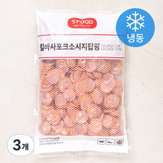 에쓰푸드 킬바사포크 소시지 탑핑 (냉동), 1kg, 3개