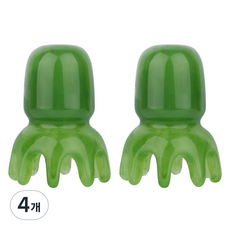 章魚按摩器頭皮刮痧, 4個, 綠色