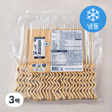 효성어묵 평꼬치 어묵 (냉동), 800g, 3팩