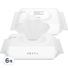 생활공작소 물걸레 청소포 24매, 6개