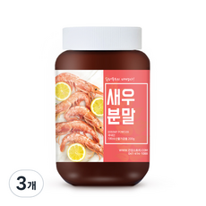 건강스토리 국내산 새우 분말, 200g, 3개