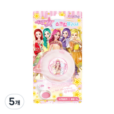  리틀블링 시크릿쥬쥬 별의여신 슈크림 어린이 블러셔 2g, 슈크림핑크, 5개 