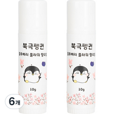 북극펭귄 블루베리 플라워 어린이 향수밤, 6개