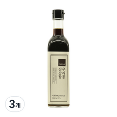 올가홀푸드 우리콩 진간장, 420ml, 3개