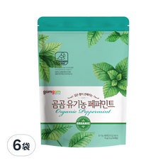 gomgom 薄荷茶, 1.5g, 50包, 6袋