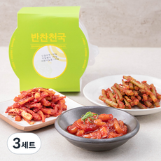 반찬천국 오징어젓 150g + 무말랭이 150g + 삭힌마늘쫑 130g, 3세트