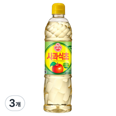 오뚜기 사과식초, 900ml, 3개