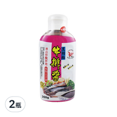 飛馬 黑胡椒牛排醬, 350g, 淋沾炒醃拌烤 植物五辛素, 2瓶