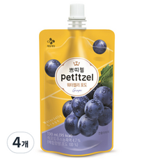 쁘띠첼 워터젤리 포도, 130ml, 4개, 4개