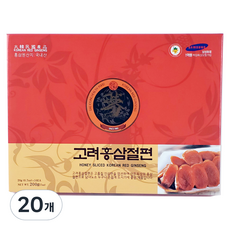 高麗紅參片+購物袋, 20g, 20個