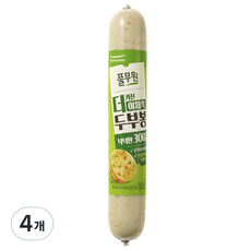 풀무원 더커진 야채쏙 두부봉 어육소시지, 300g, 4개 - 뽀로로두부봉