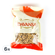 DAVANSA 반태호두, 500g, 6개