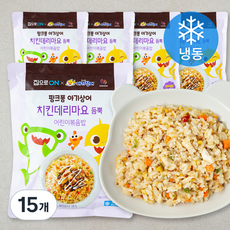 대상 핑크퐁 치킨마요 볶음밥 (냉동), 15개, 180g - 아기상어볶음밥