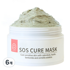 루아스 리셋 SOS 큐어마스크 워시오프팩 100g, 6개, 1개입