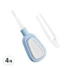 블루버킷 파스텔 LED 유아귀이개 블루, 4개, 1개입