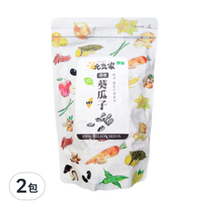 元氣家 帶殼葵瓜子，特大，低溫烘焙，年節必備，健康美味, 200g, 2包