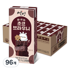 설빙 서울에프엔비 마시는 초코브라우니 가공유, 96개, 190ml