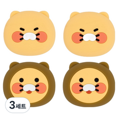 카카오프렌즈 문콕방지 지켜콕 도어가드 2종 x 2p 세트, 춘식이 브라운, 3세트